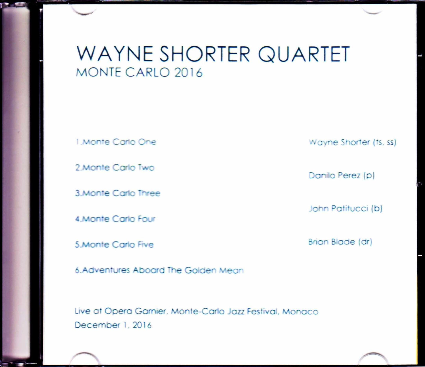 Wayne Shorter Quartet/Monaco 2016