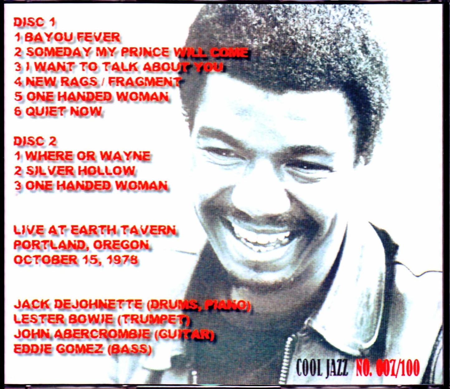 Jack DeJohnette's New Directions/OR, USA 1978
