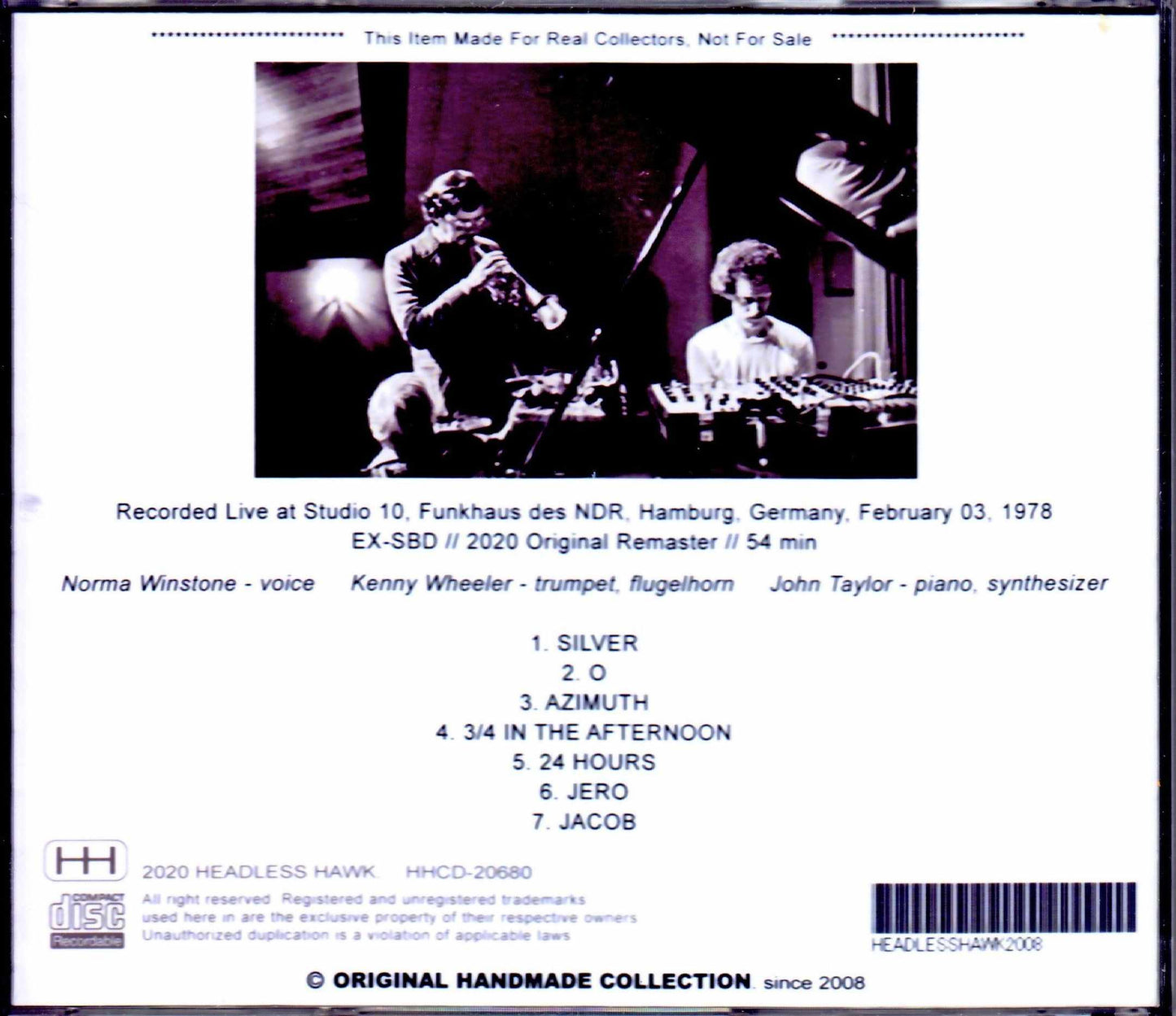 Azimuth John Taylor,Norma Winstone,Kenny Wheeler/Germany 1978