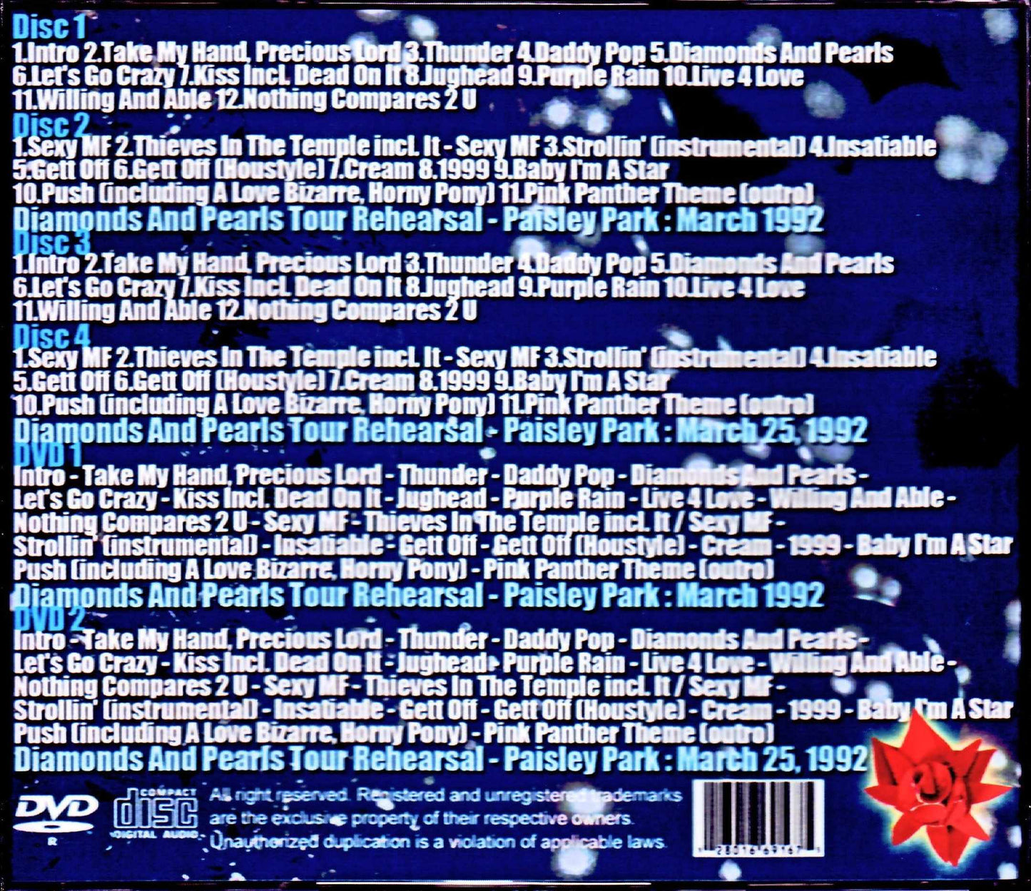Prince & the New Power Generation/MN,USA 1992 Rehearsals Sound & Vision