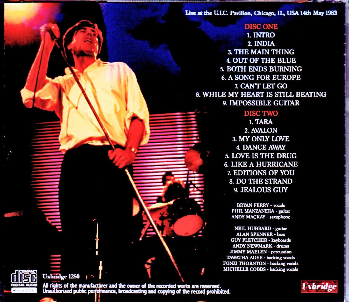Roxy Music/IL, USA 1983