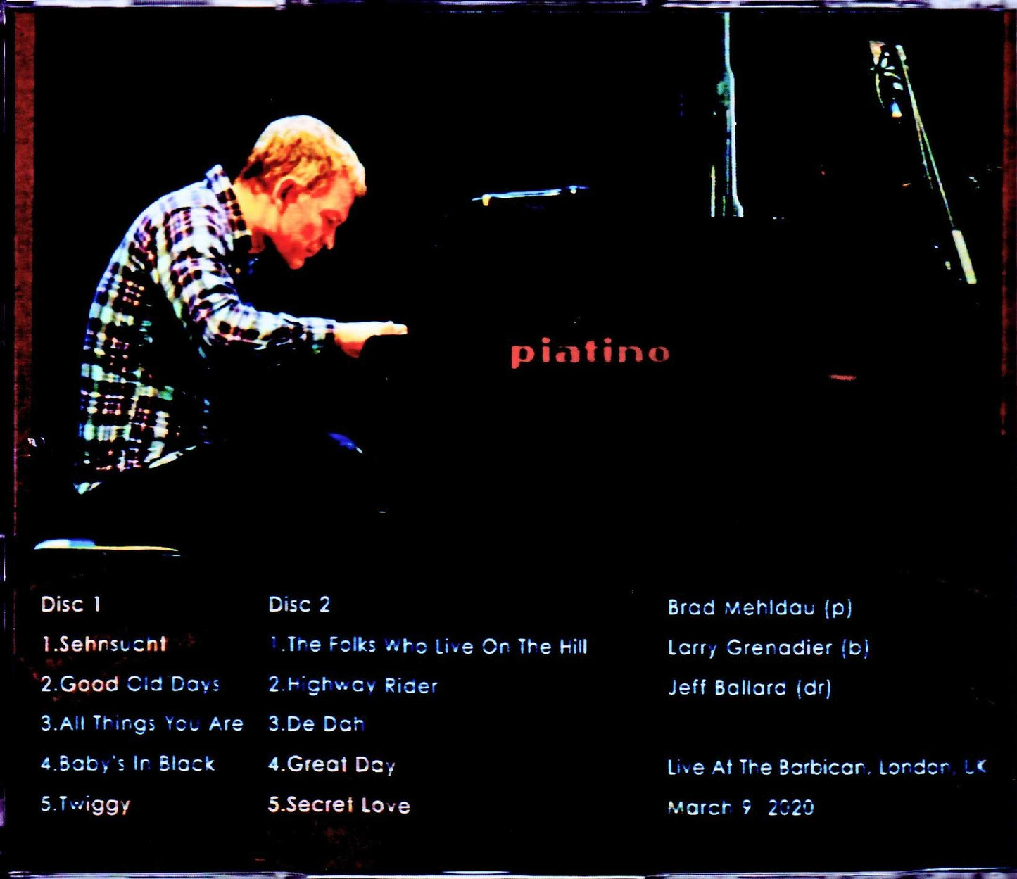Brad Mehldau Trio/London,UK 2020