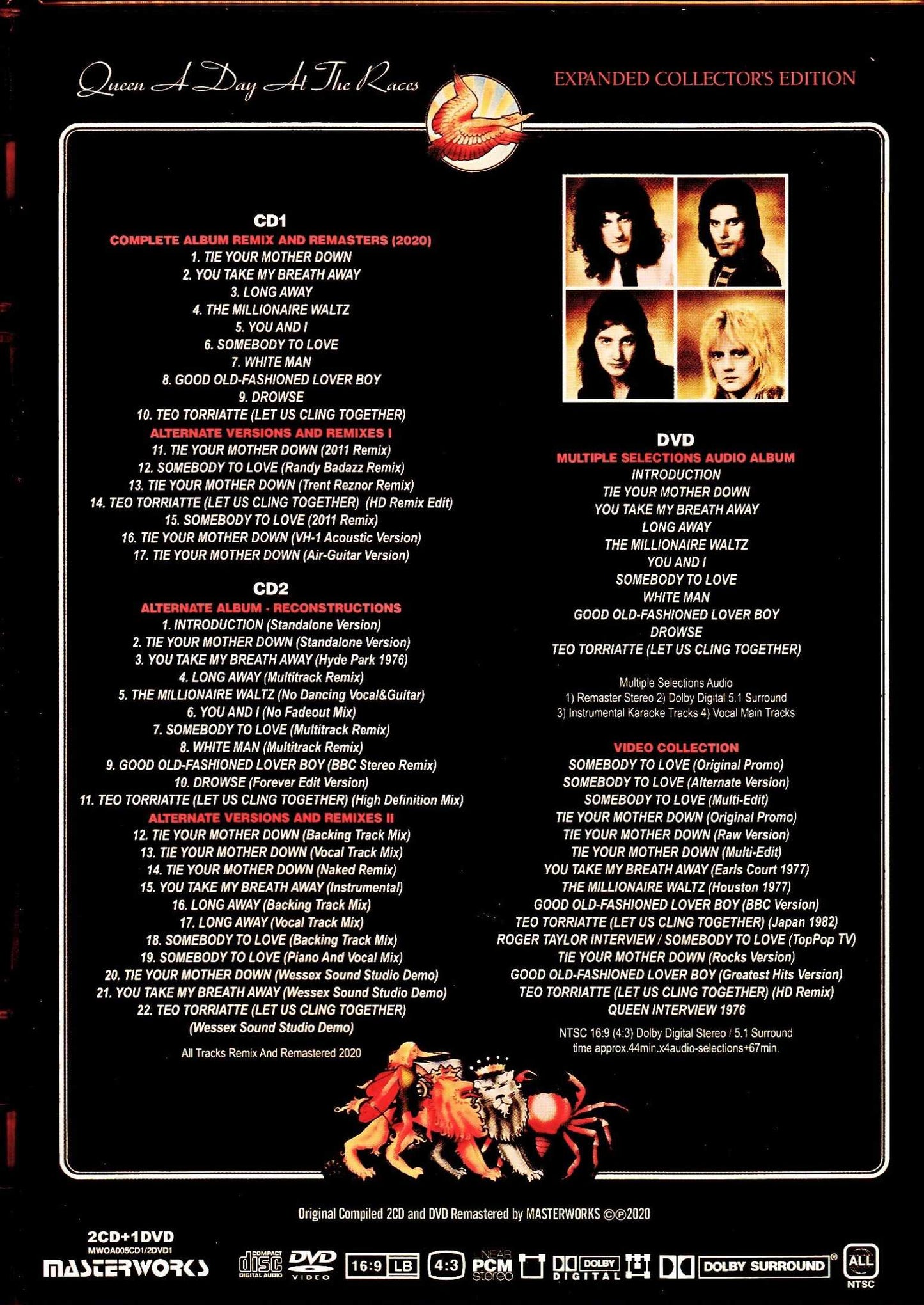 Queen/Splendid Races A Day at the Races Expanded Collector's Edition