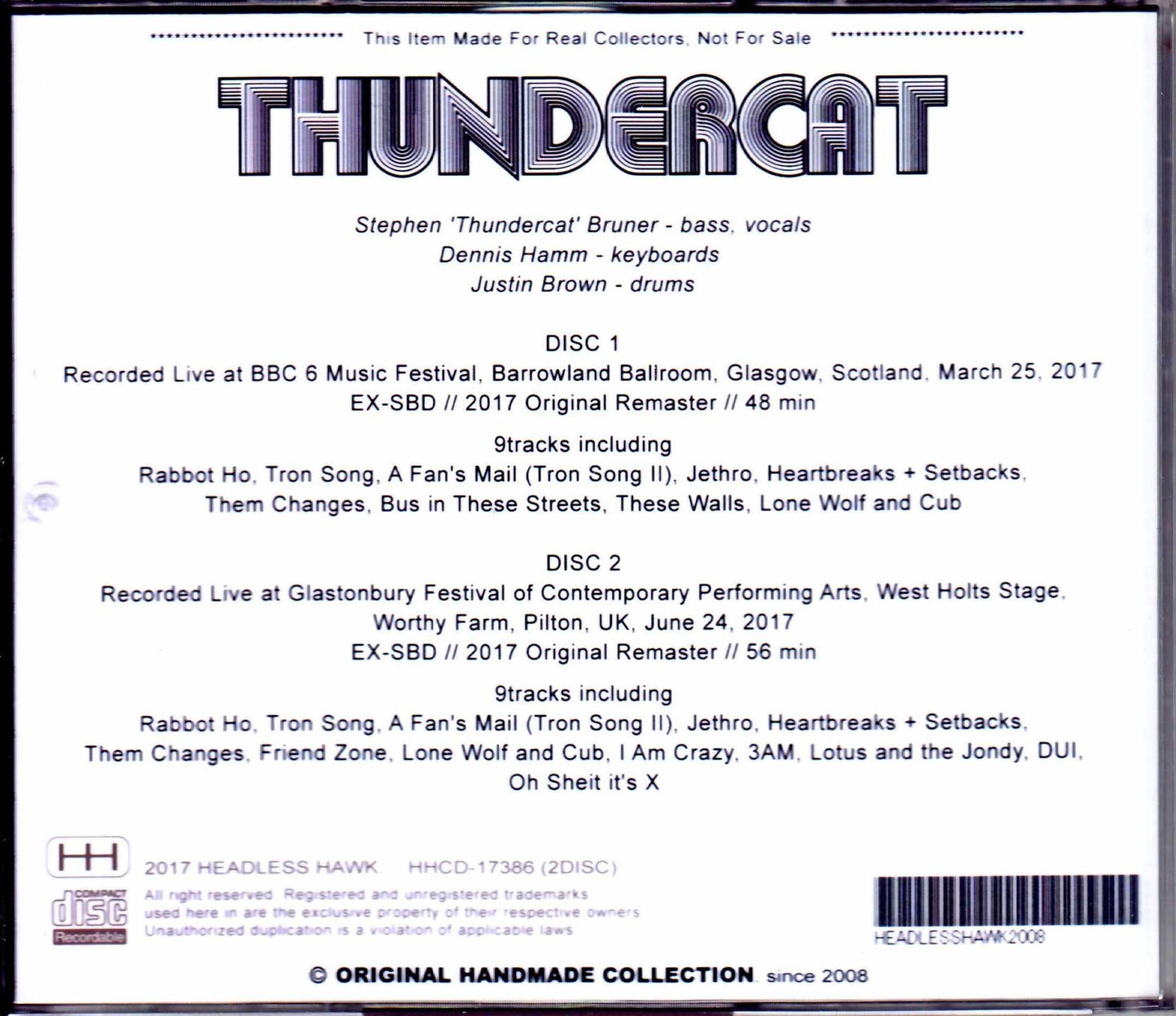 Thundercat Stephen Bruner,Dennis Hamm,Justin Brown/UK 2017 2Days