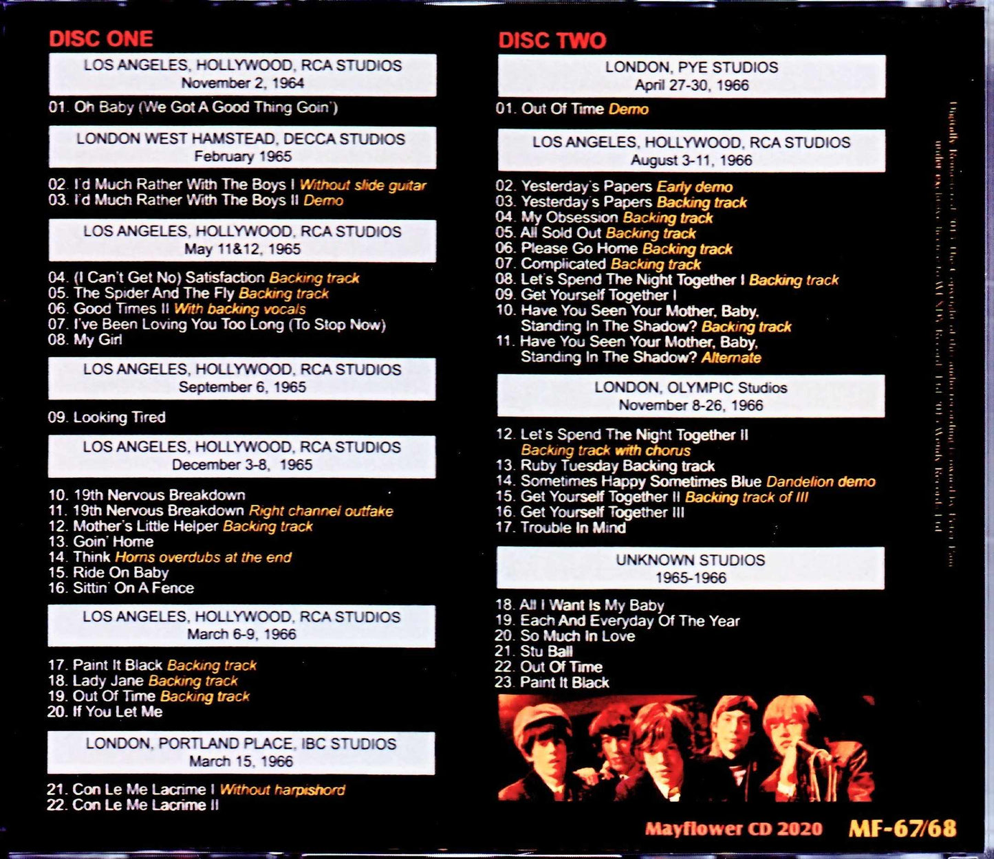 Rolling Stones/Complete Studio Sessions 1965-1966