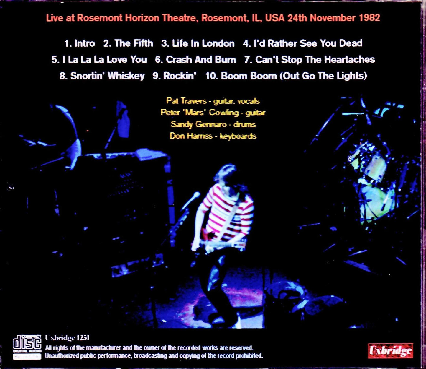 Pat Travers Band/IL, USA 1982