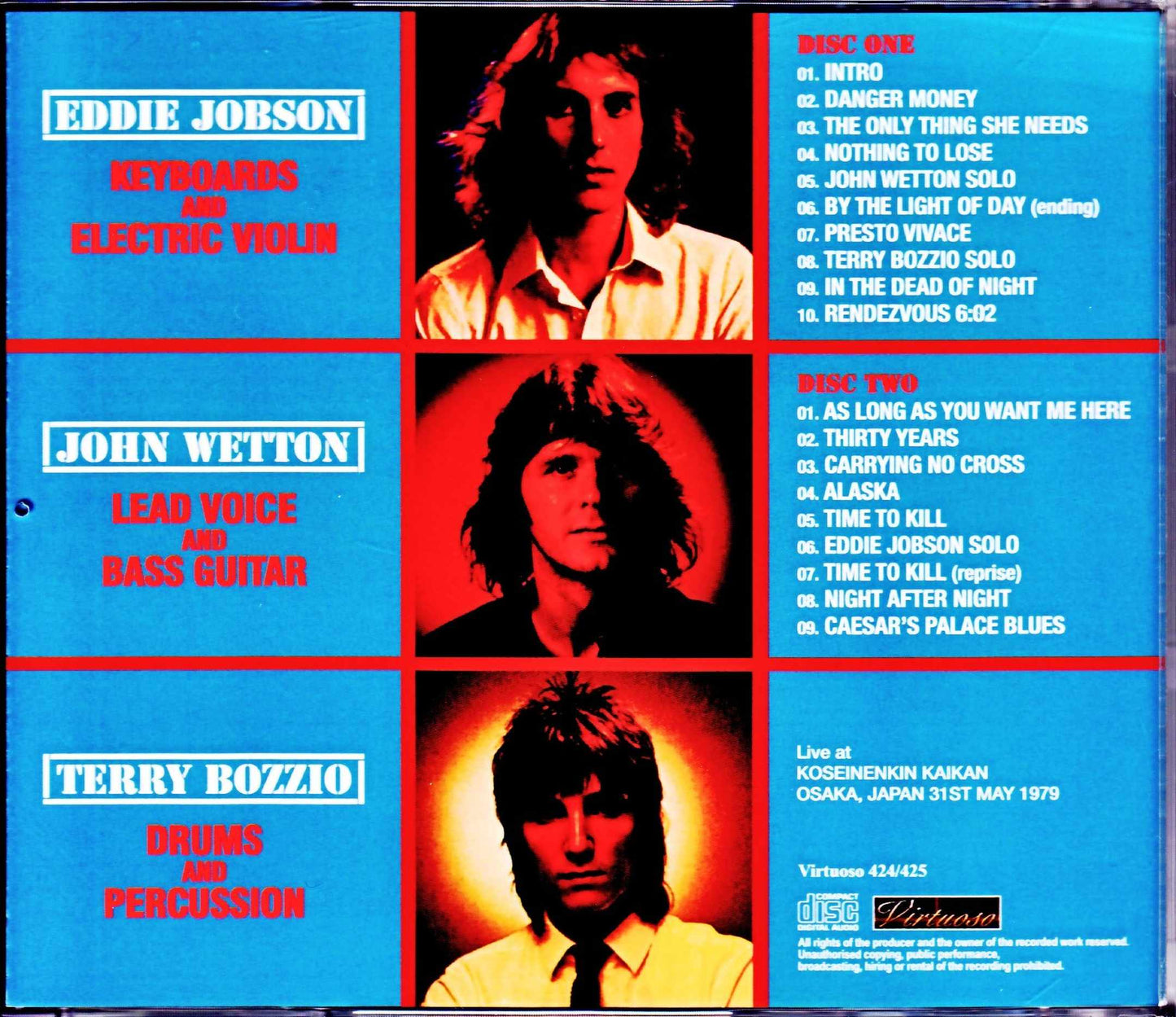 UK,John Wetton,Eddie Jobson/Osaka,Japan 1979