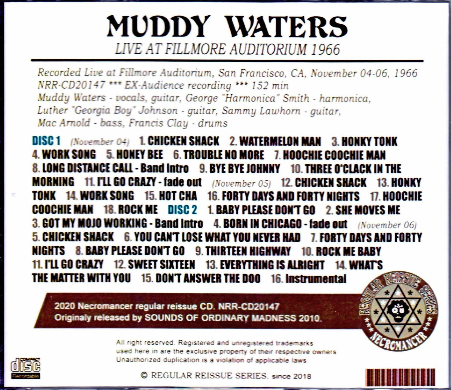 Muddy Waters/CA,USA 1966 3Days