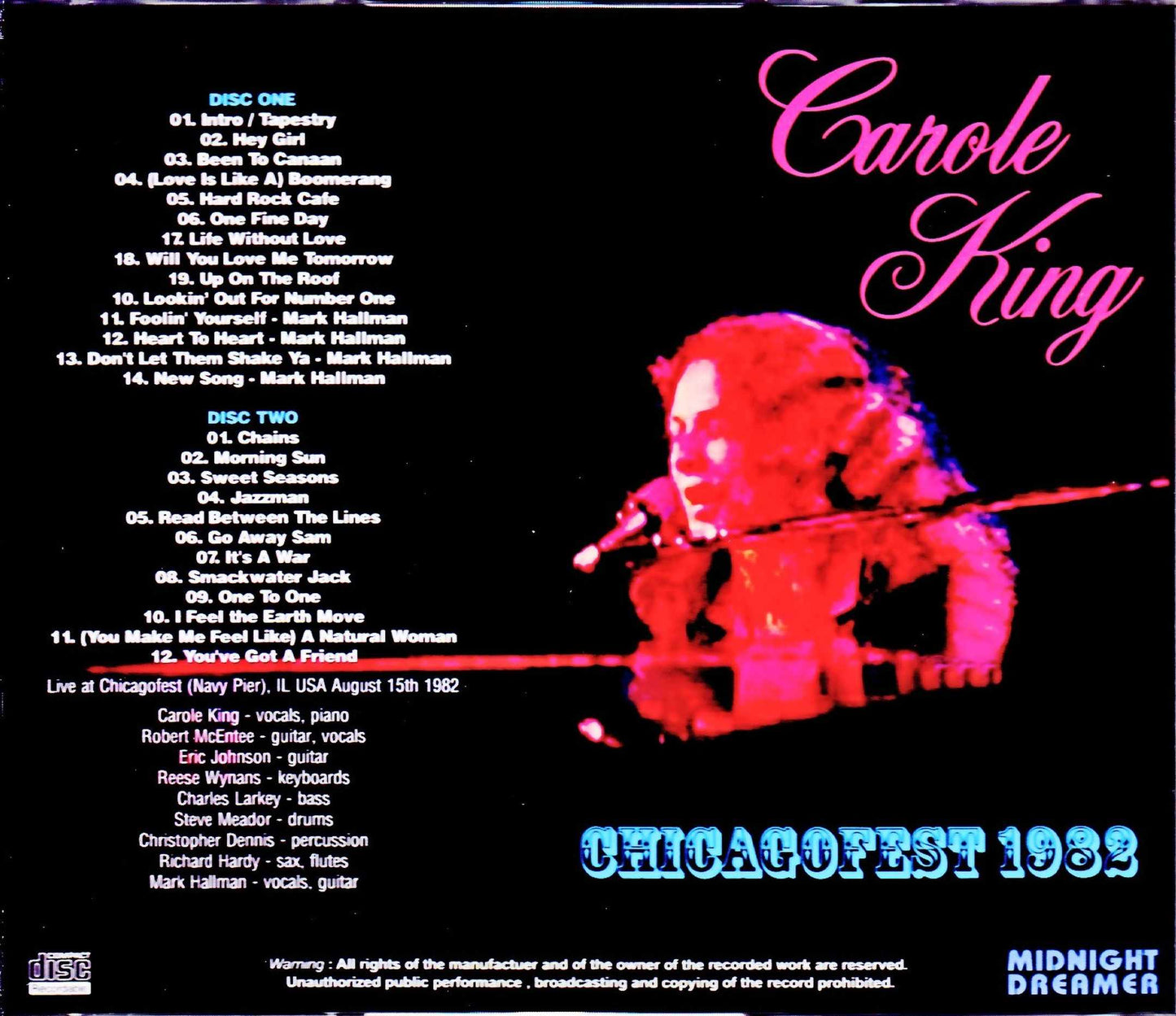 Carole King/IL, USA 1982