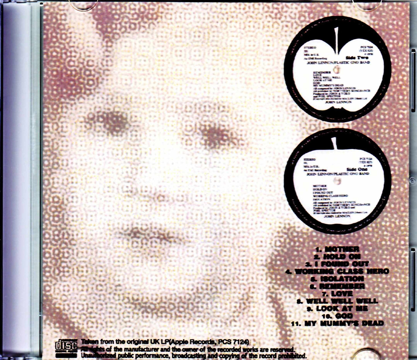 John Lennon Plastic Ono Band/John's Soul 1st Album Original UK LP Version