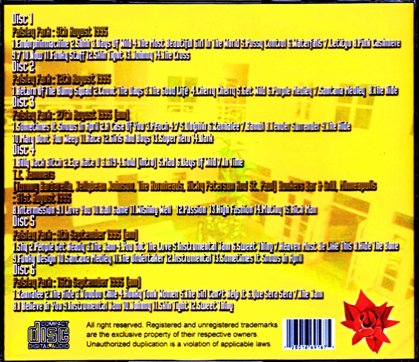 Prince/MN,USA 1995 Lost Open Sessions Vol.2