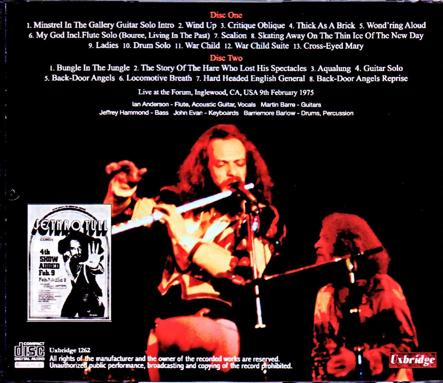 Jethro Tull/CA,USA 2.9.1975 Remaster