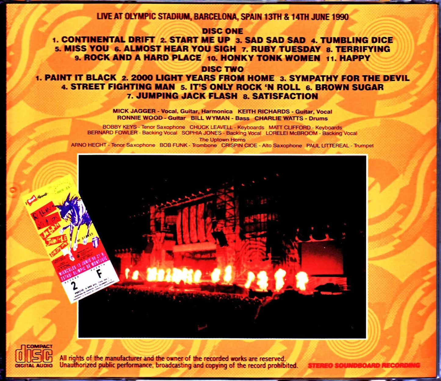 Rolling Stones/Spain 1990 2Days Upgrade