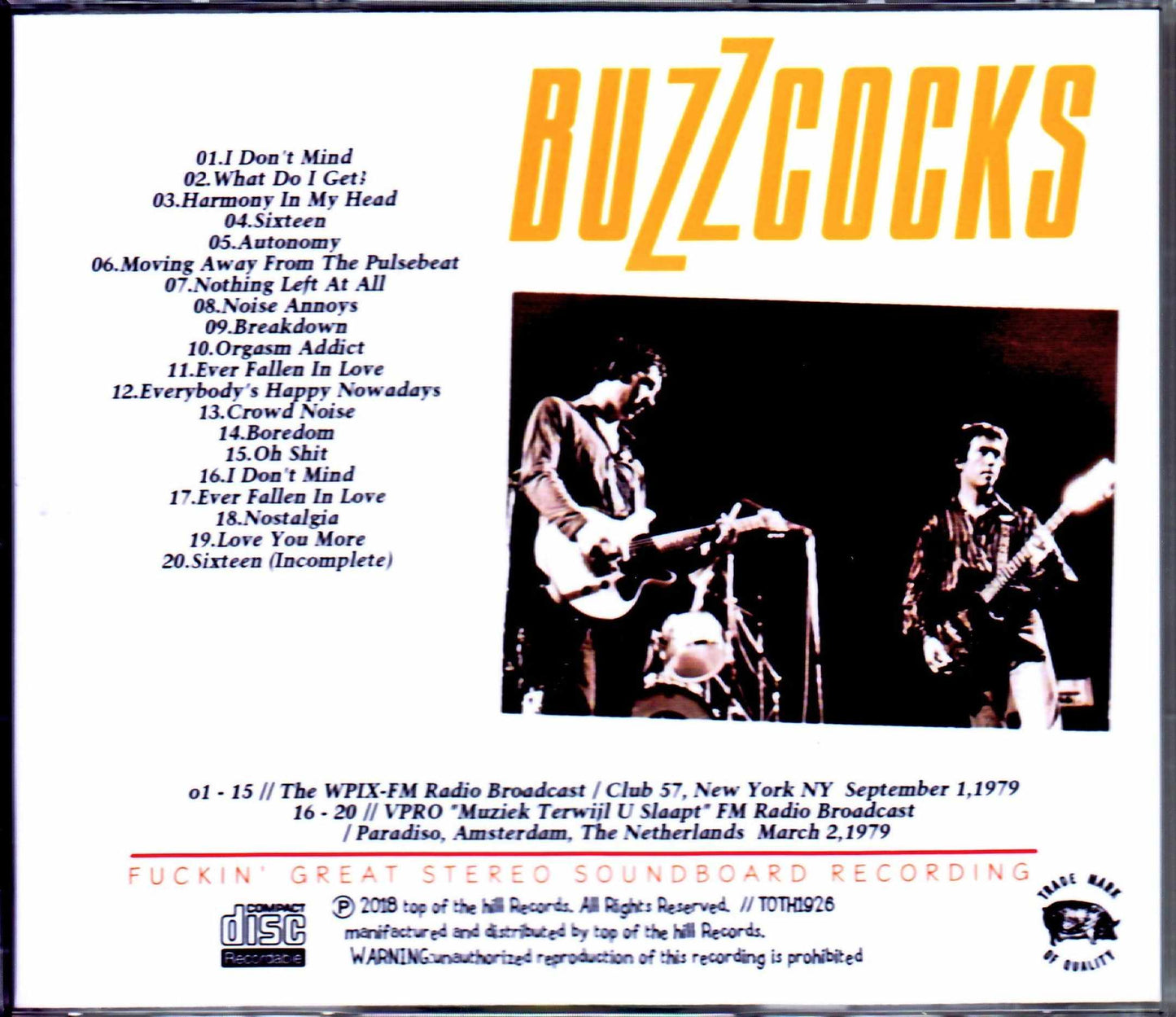Buzzcocks/NY,USA 1979 & more
