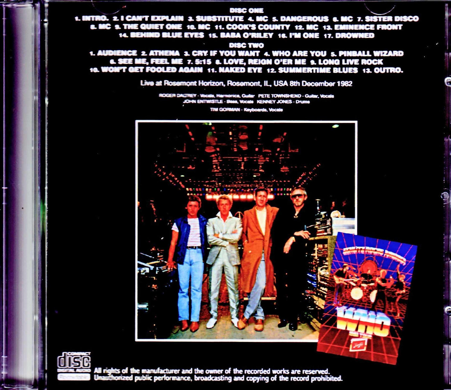 The Who/IL,USA 1982 & more