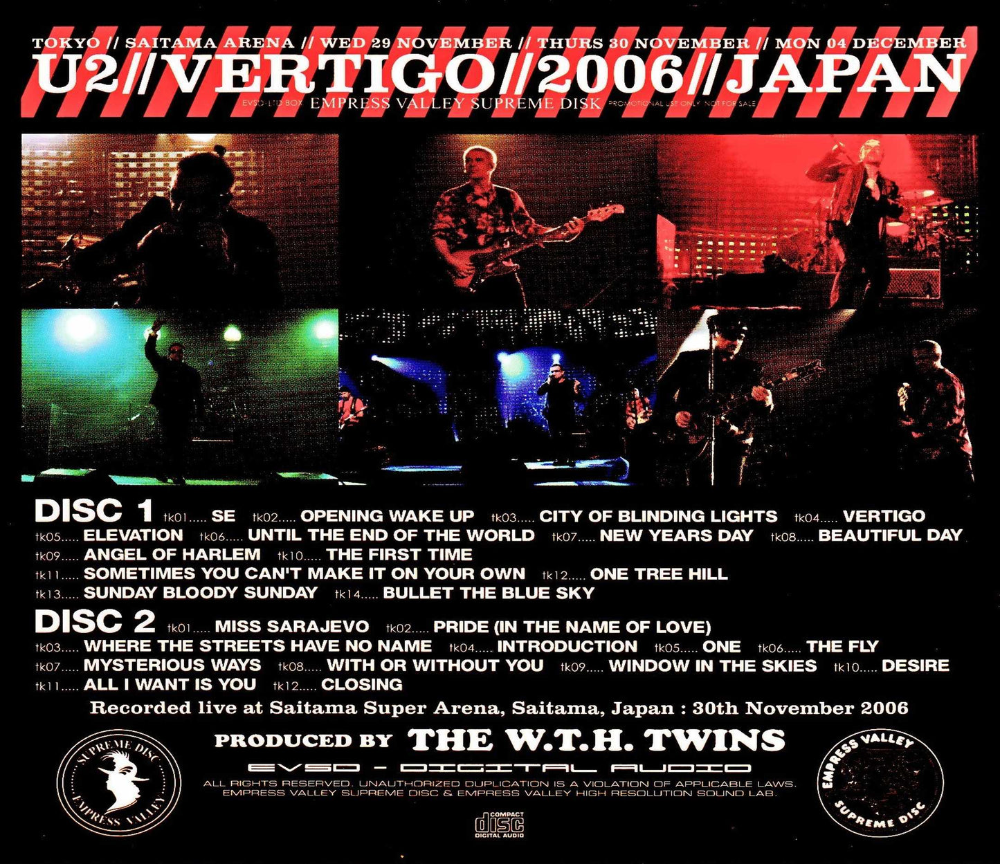 U2/Saitama,Japan 11.30.2006