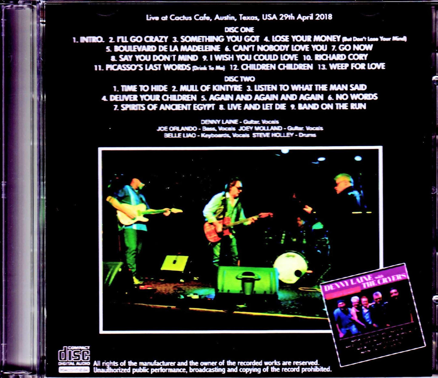 Denny Laine with the Cryers/TX,USA 2018