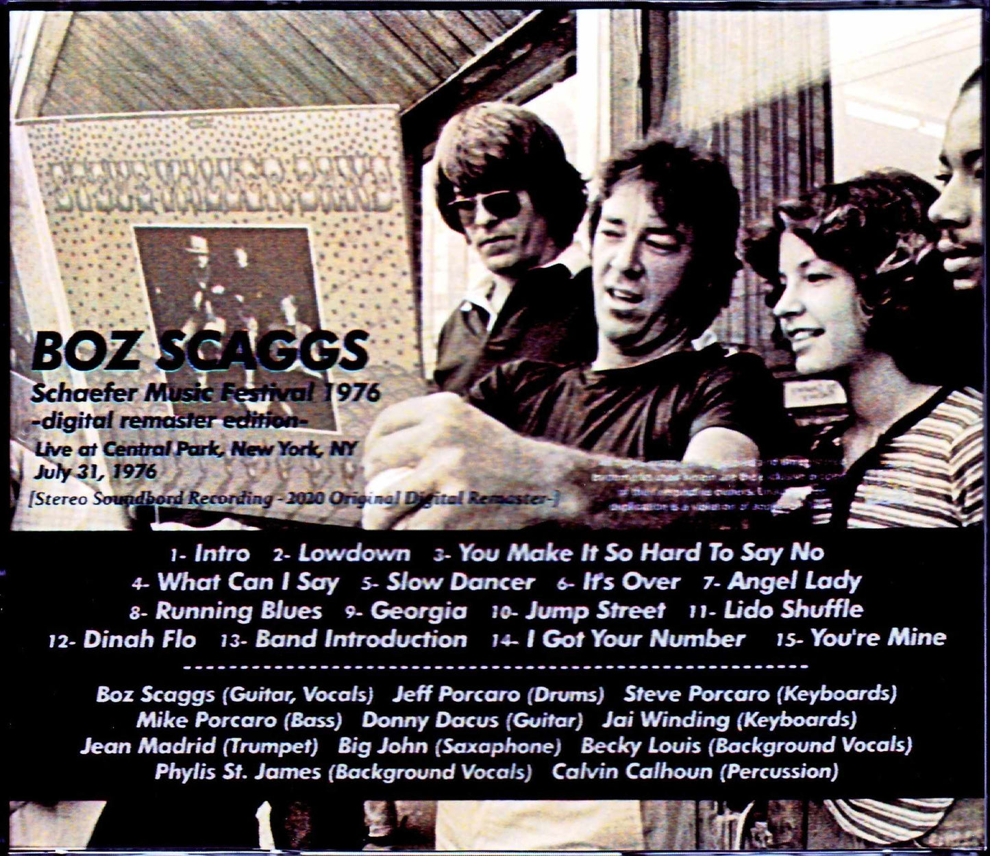 Boz Scaggs/NY,USA 1976 Digital Remastered