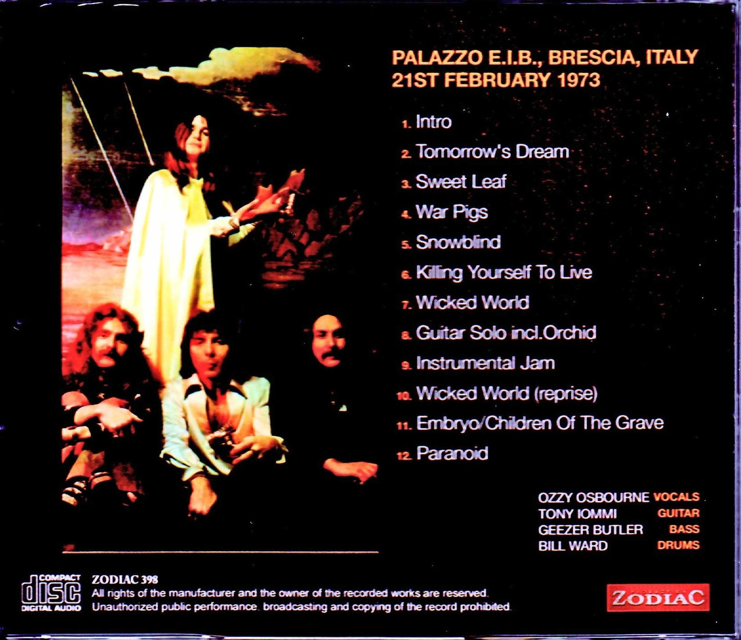 Black Sabbath/Italy 1973 Upgrade