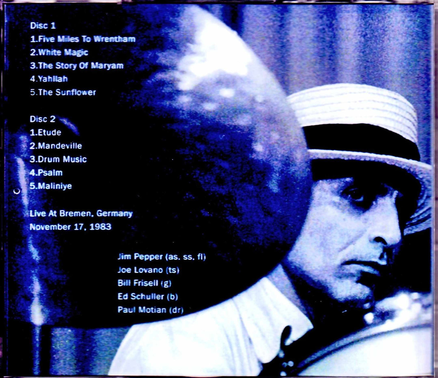Paul Motian Quintet, Bill Frisell, Joe Lovano/Germany 1983