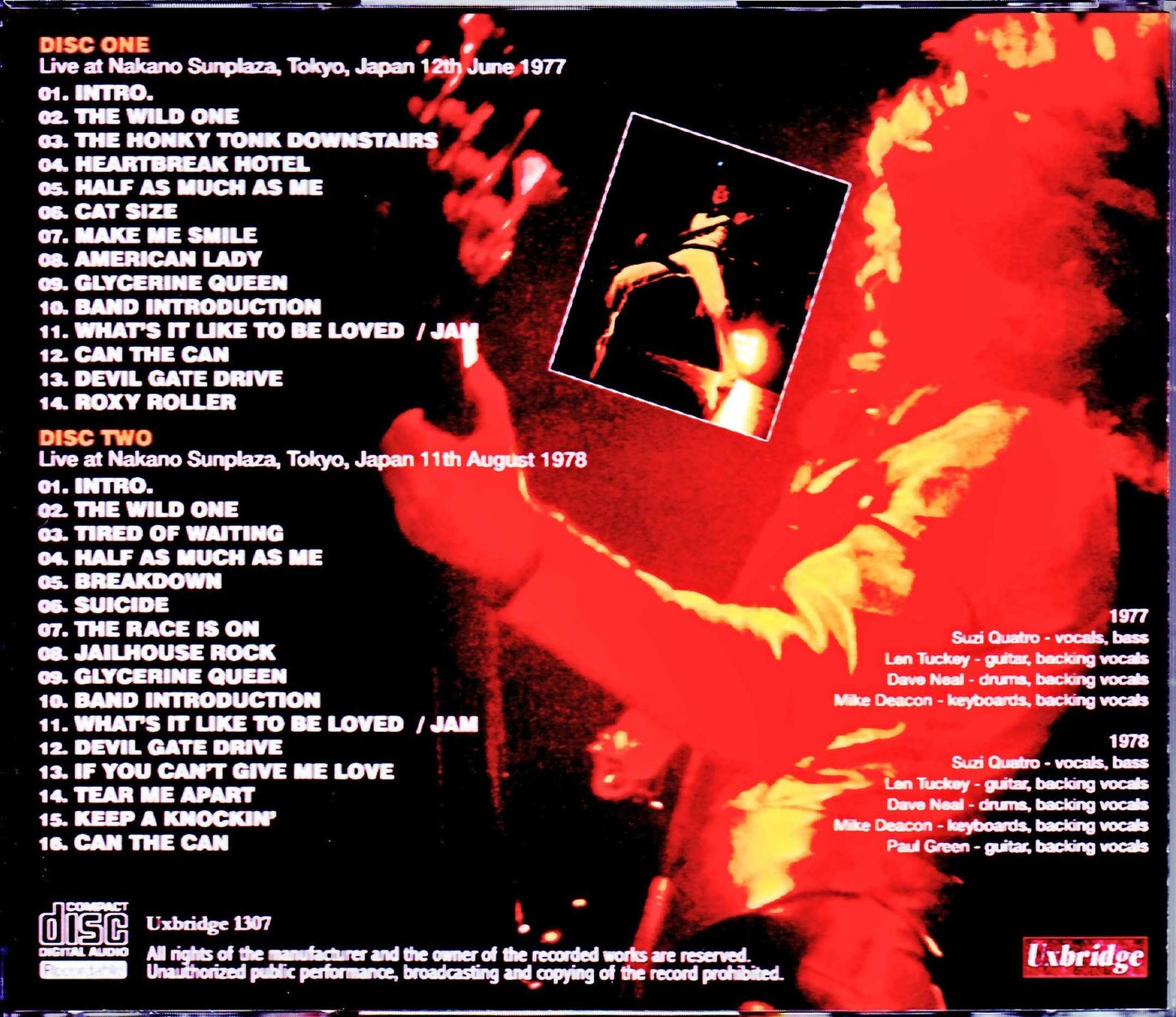 Suzi Quatro/Tokyo,Japan 1977 & more