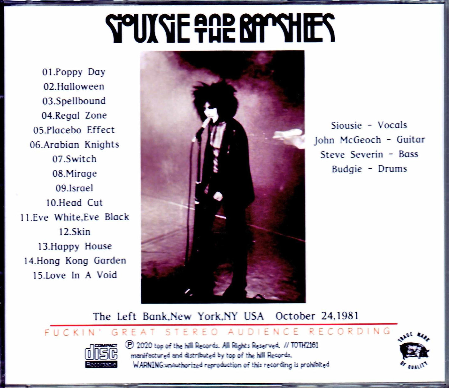 Siouxsie and the Banshees/NY,USA 1981