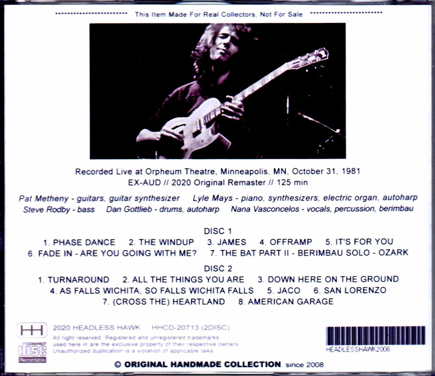 Pat Metheny Group,Lyle Mays/MN,USA 1981