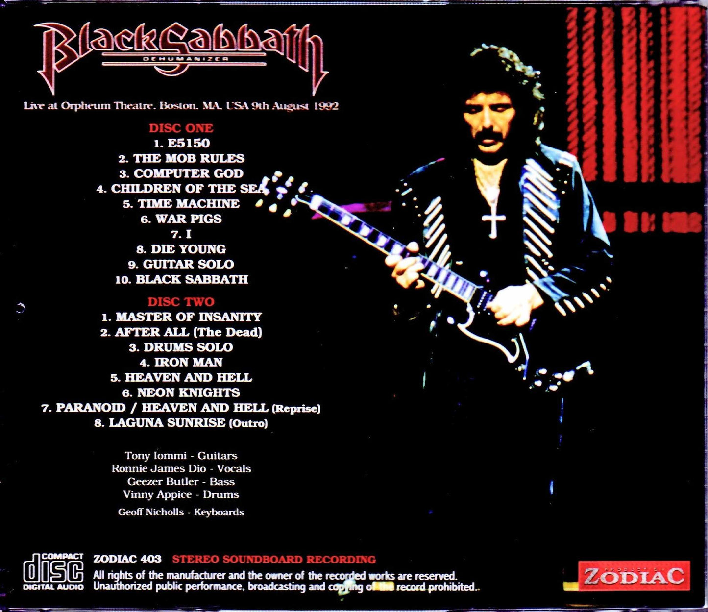 Black Sabbath/MA,USA 1992 Upgrade