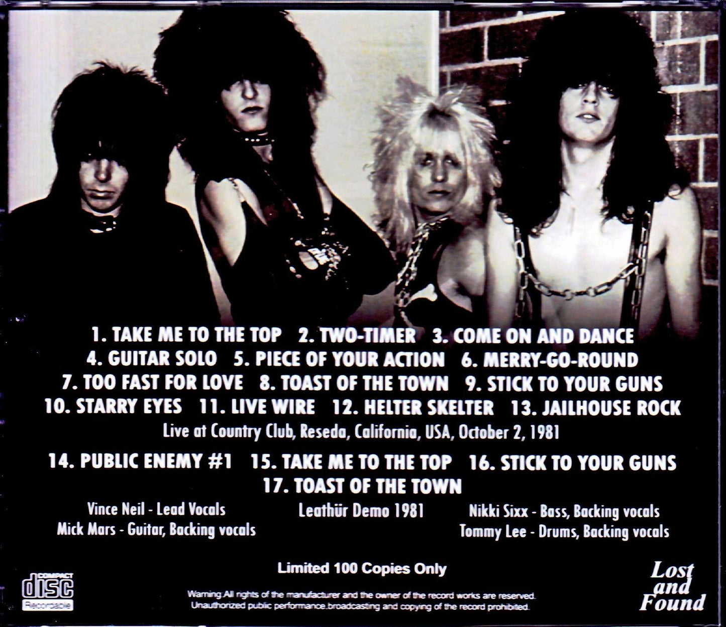 Motley Crue/CA, USA 1981