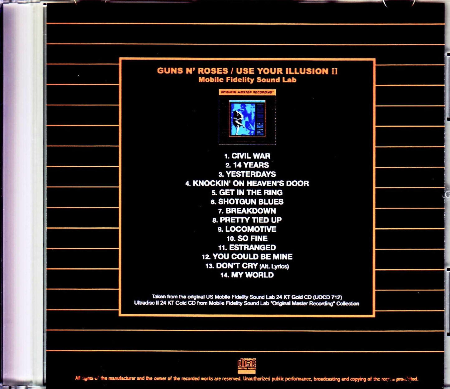 Guns N' Roses/Use Your Illusion II Original US Mobile Fidelity Sound Lab