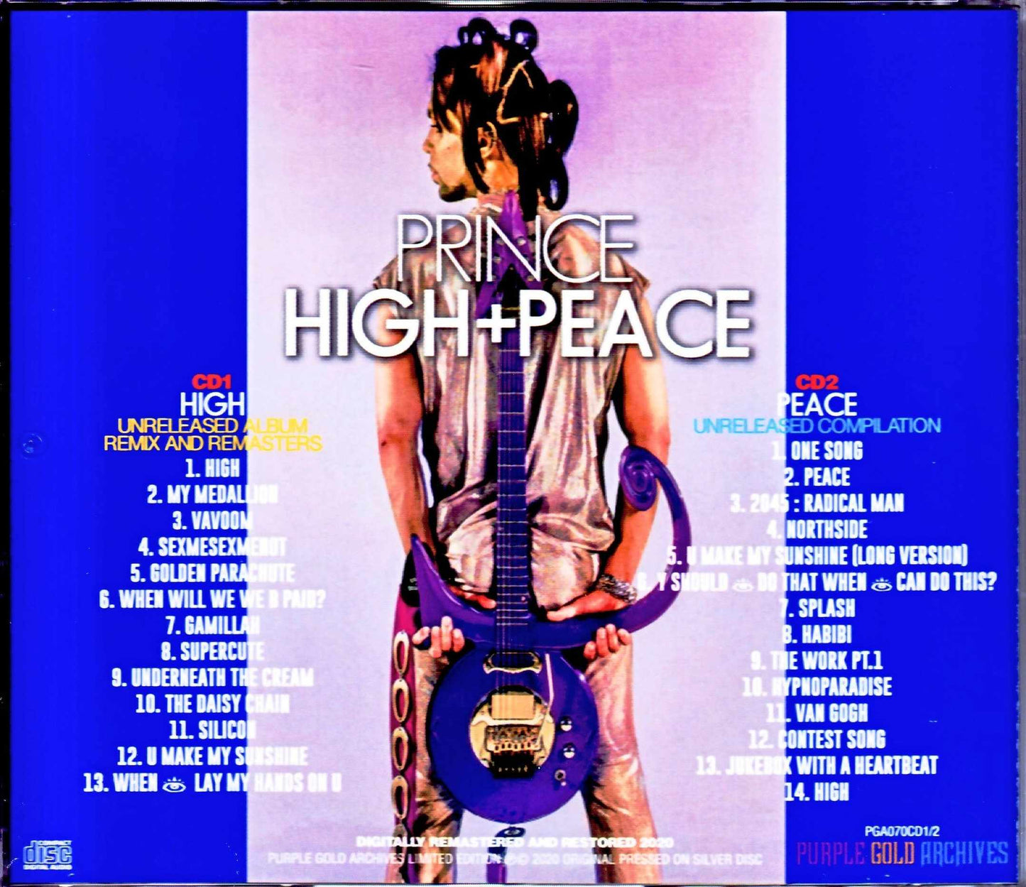 Prince/High & Peace Unreleased Album Remix & Remaster Compilation