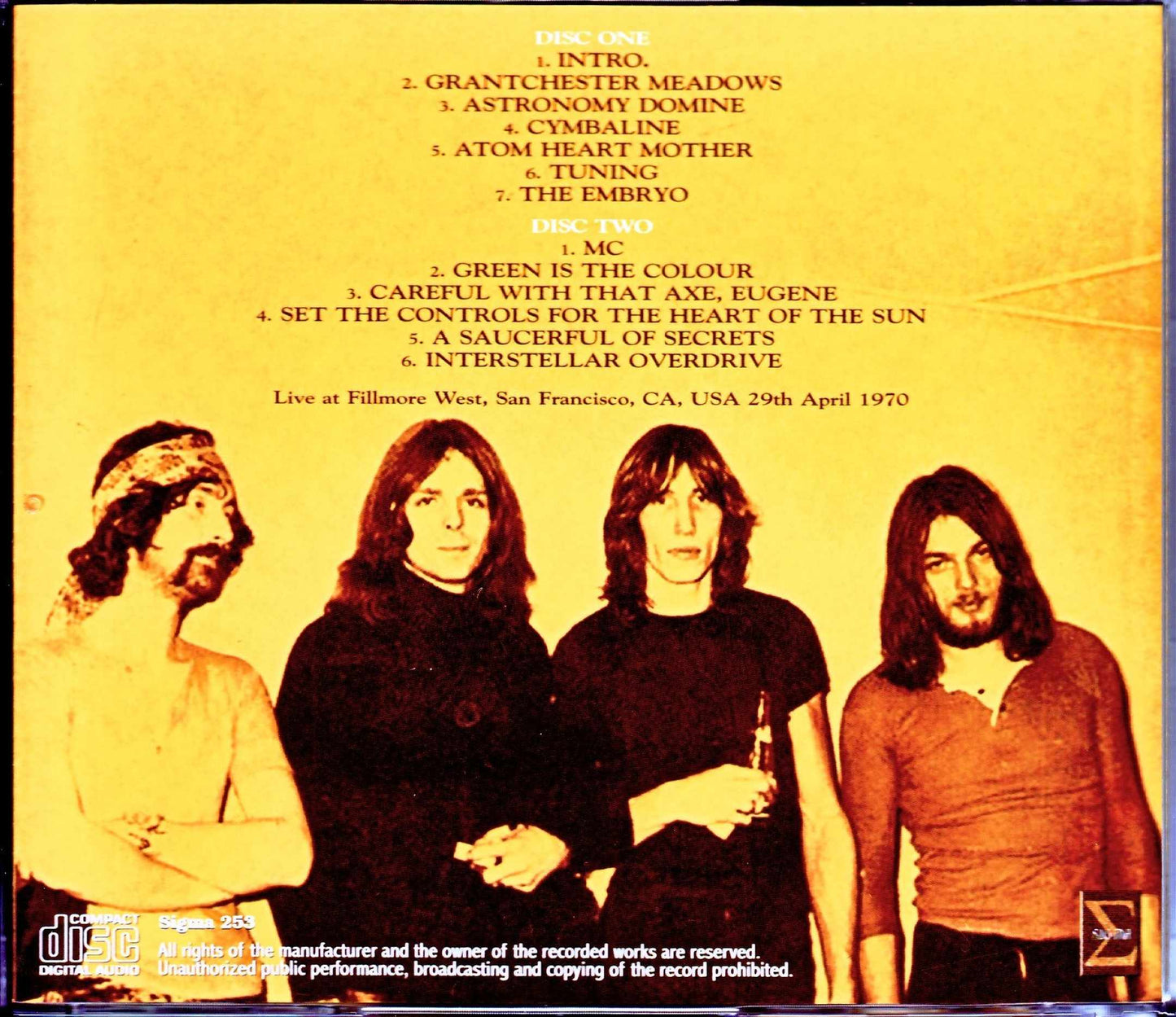 Pink Floyd/CA,USA 4.29.1970 Best Sound & Edition