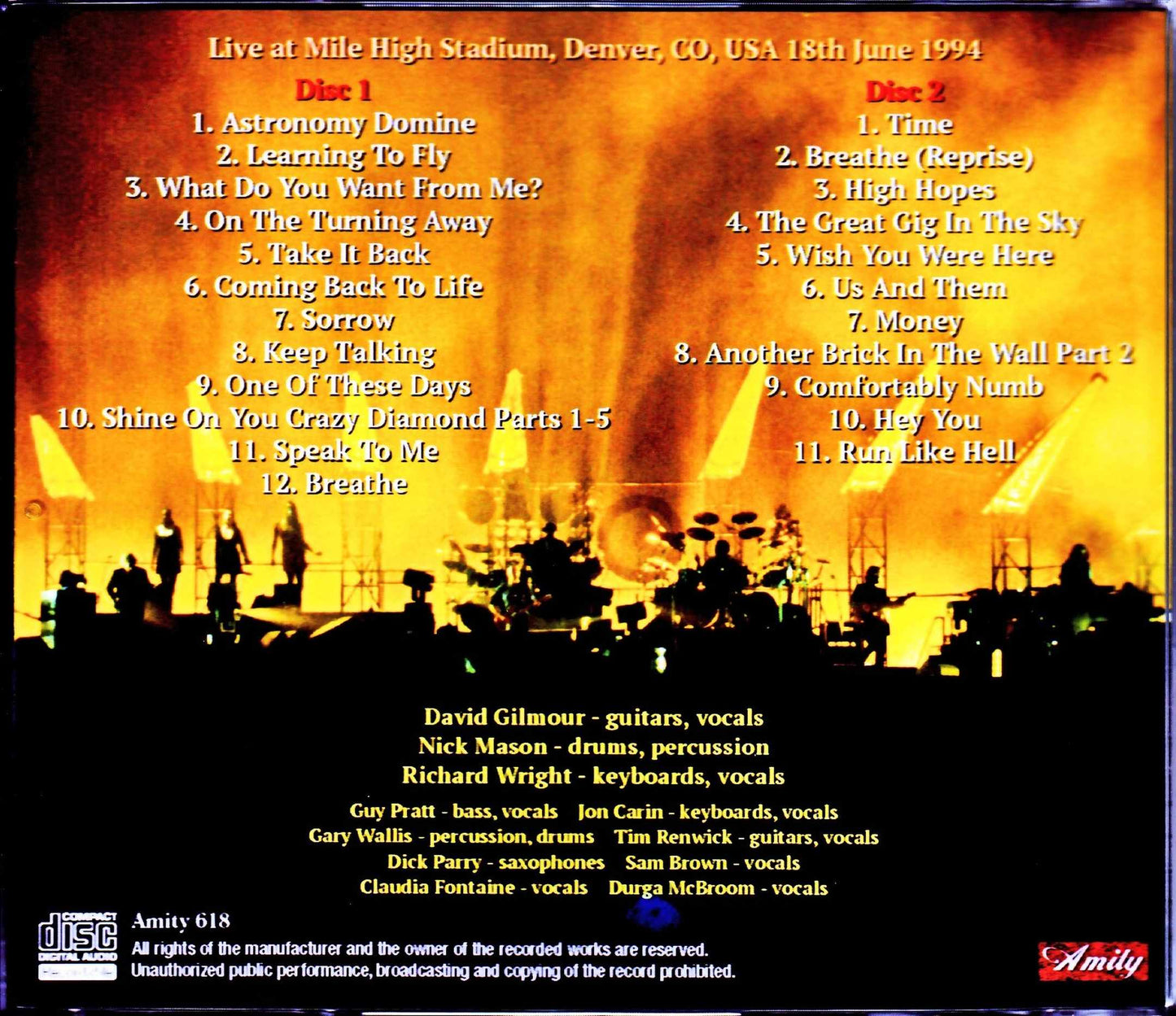 Pink Floyd/CO, USA 1994