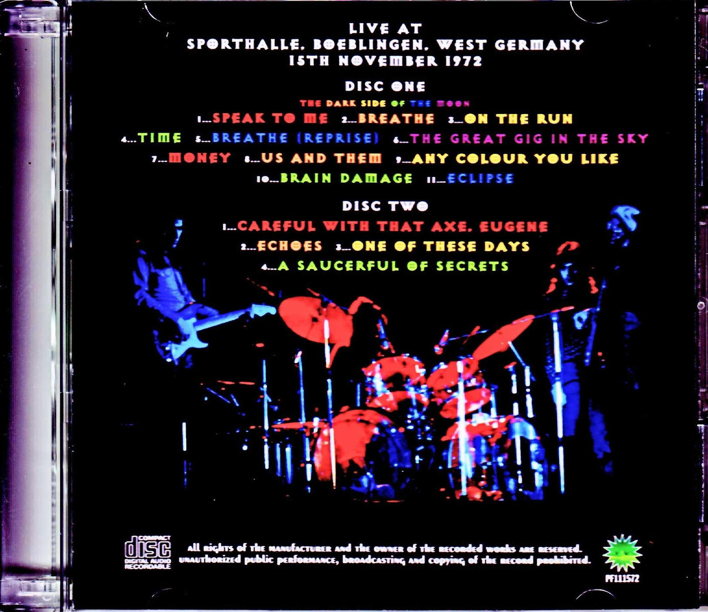Pink Floyd/West Germany 11.15.1972