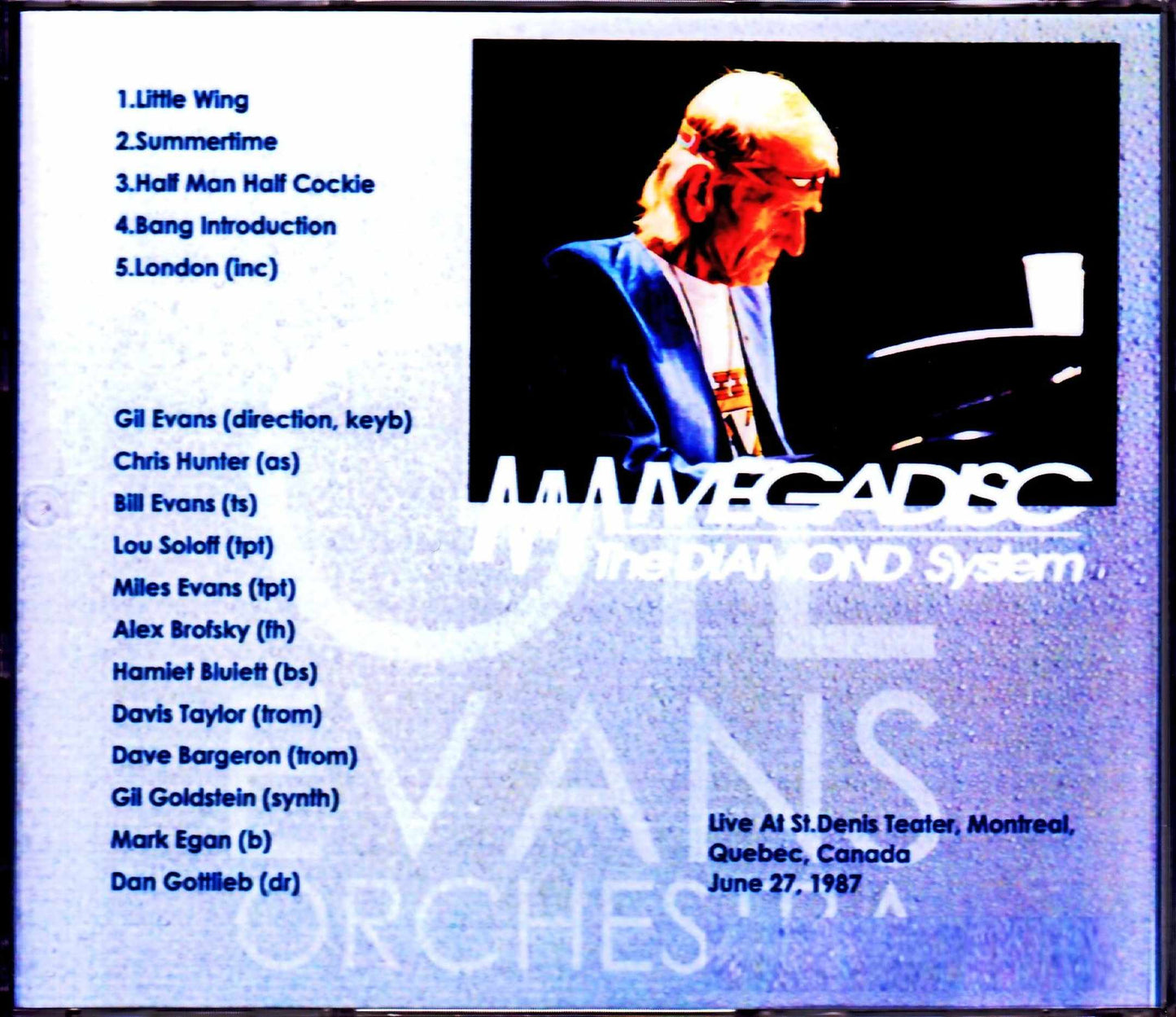 Gil Evans Orchestra, Bill Evans/Canada 1987
