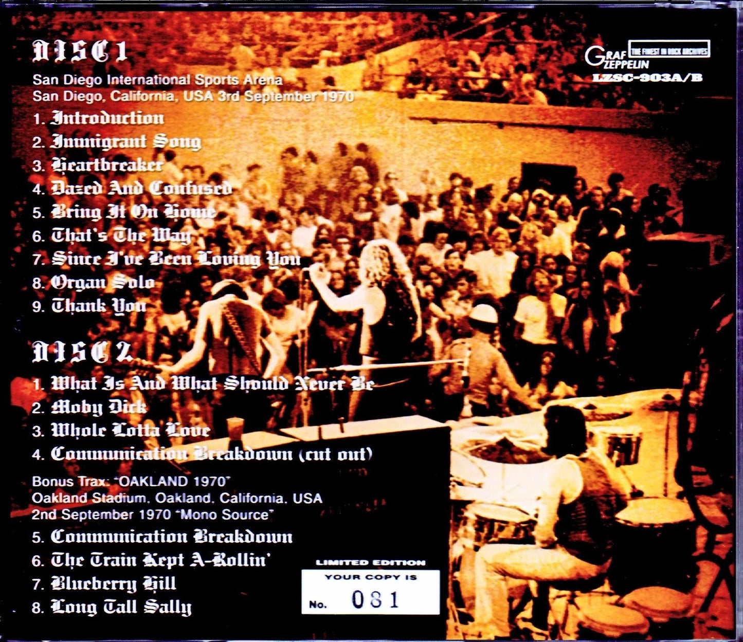 Led Zeppelin/CA,USA 9.3.1970 & more