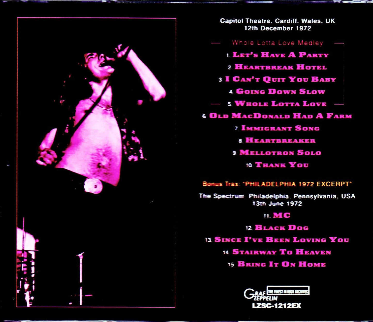 Led Zeppelin/England,UK 12.12.1972 & more