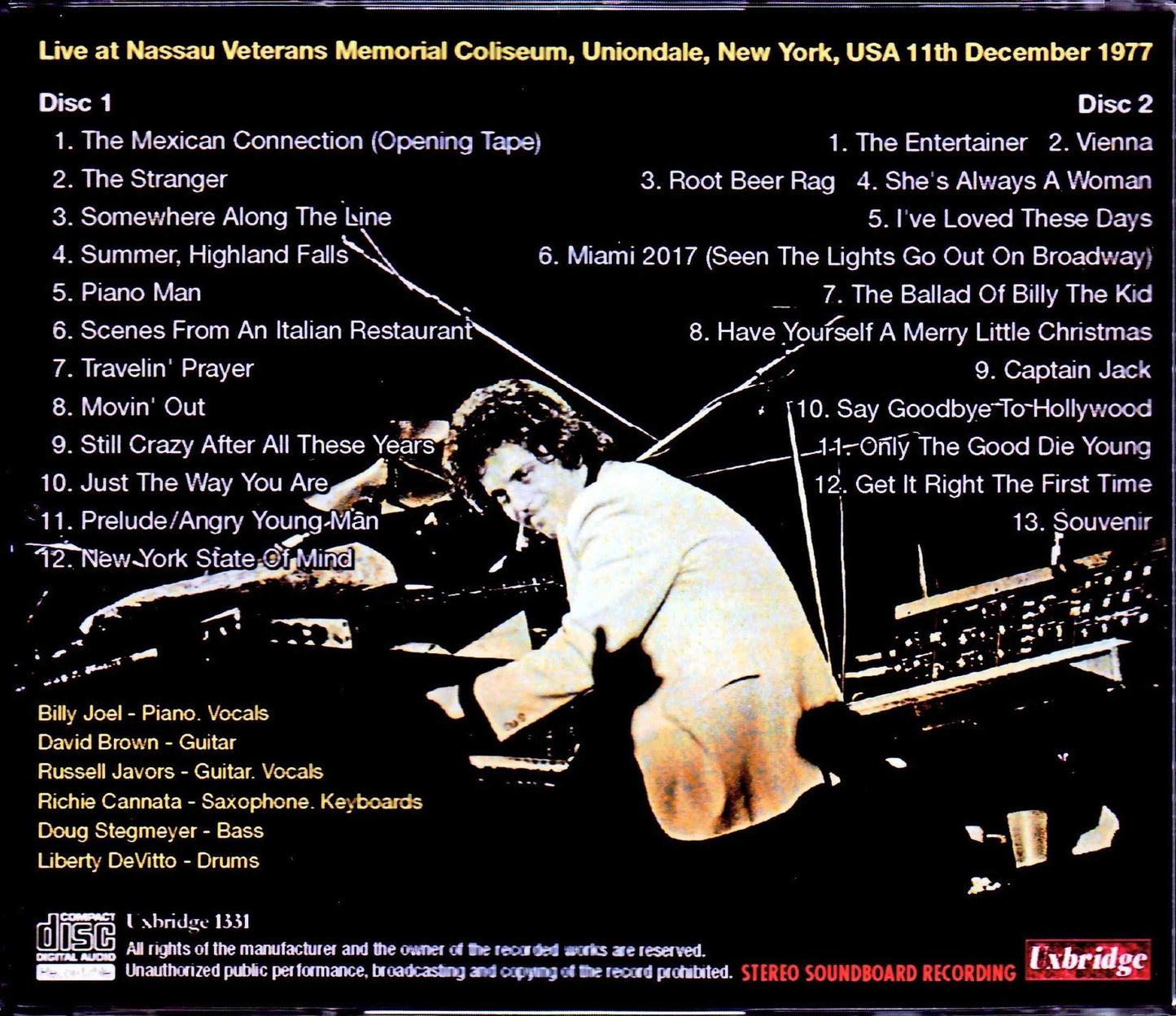 Billy Joel/NY, USA 1977
