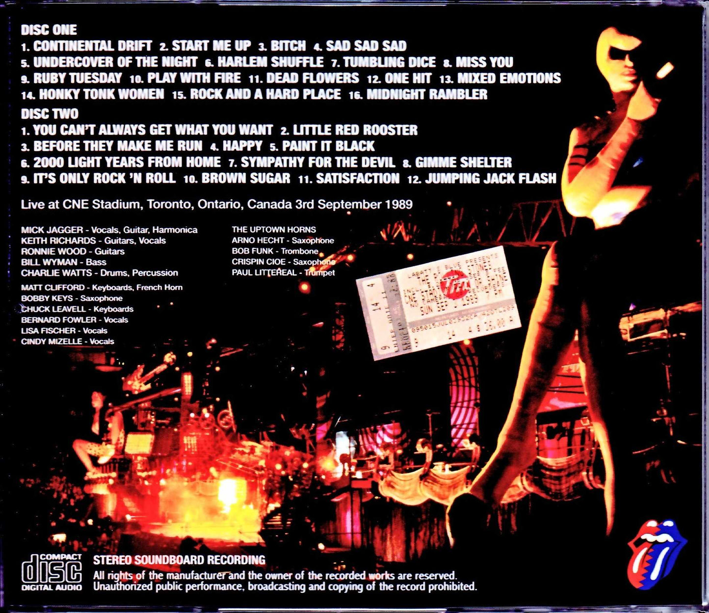 Rolling Stones/Canada 9.3.1989