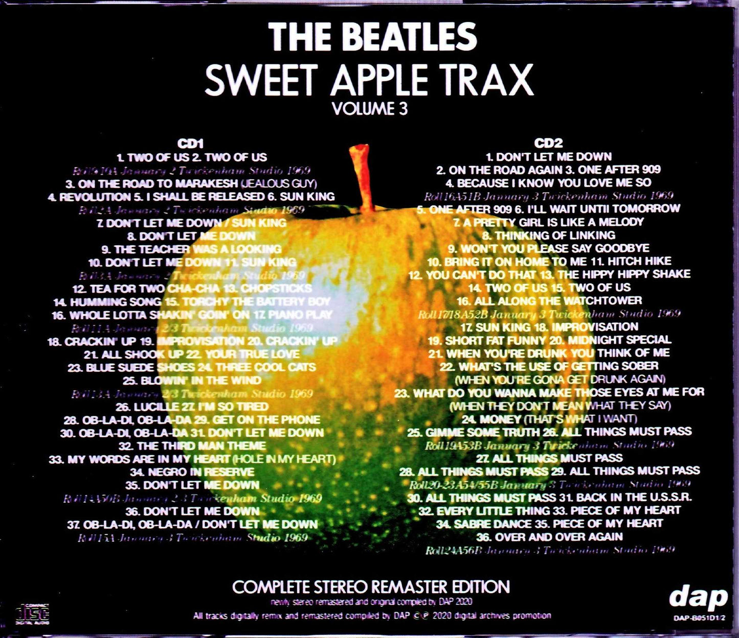 Beatles/Sweet Apple Trax Vol.3