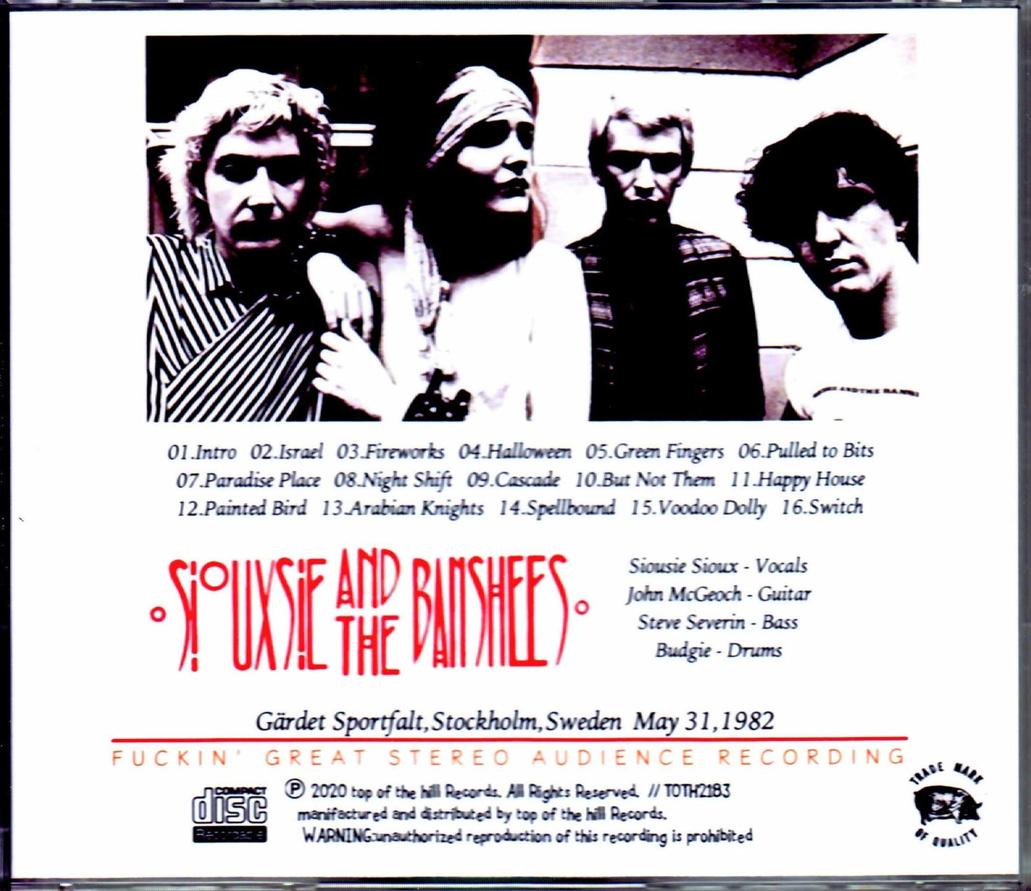 Siouxsie and the Banshees/Sweden 1982