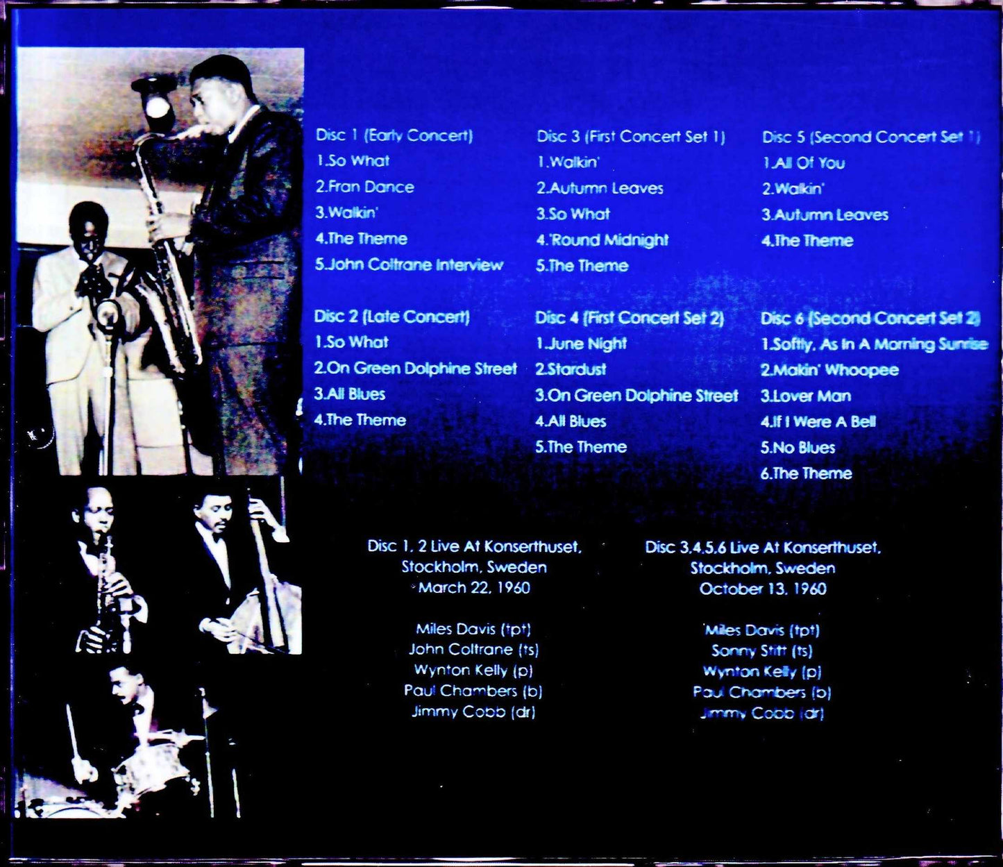 Miles Davis,John Coltrane/Sweden 1960 2Days Complete