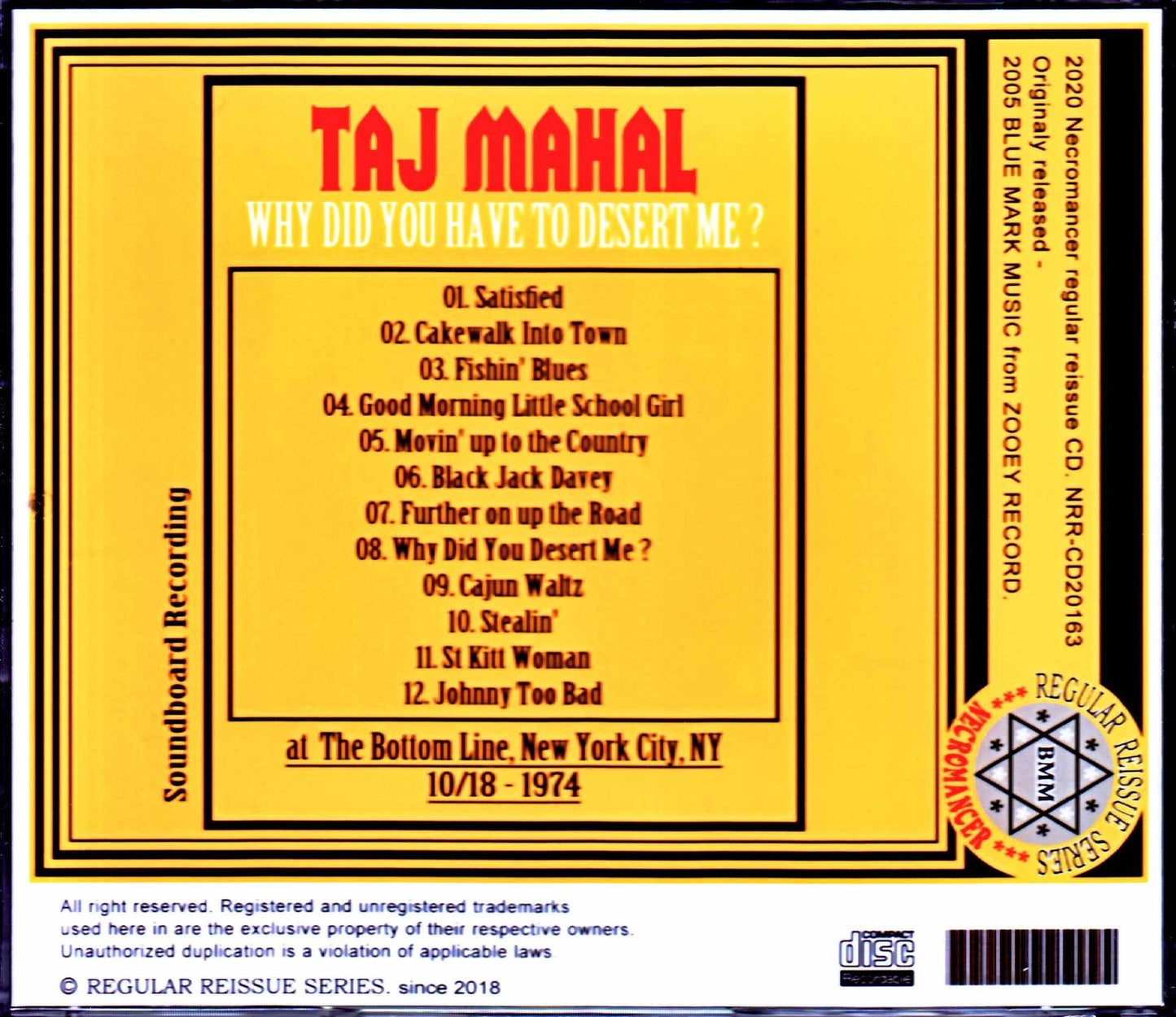 Taj Mahal/NY,USA 1974