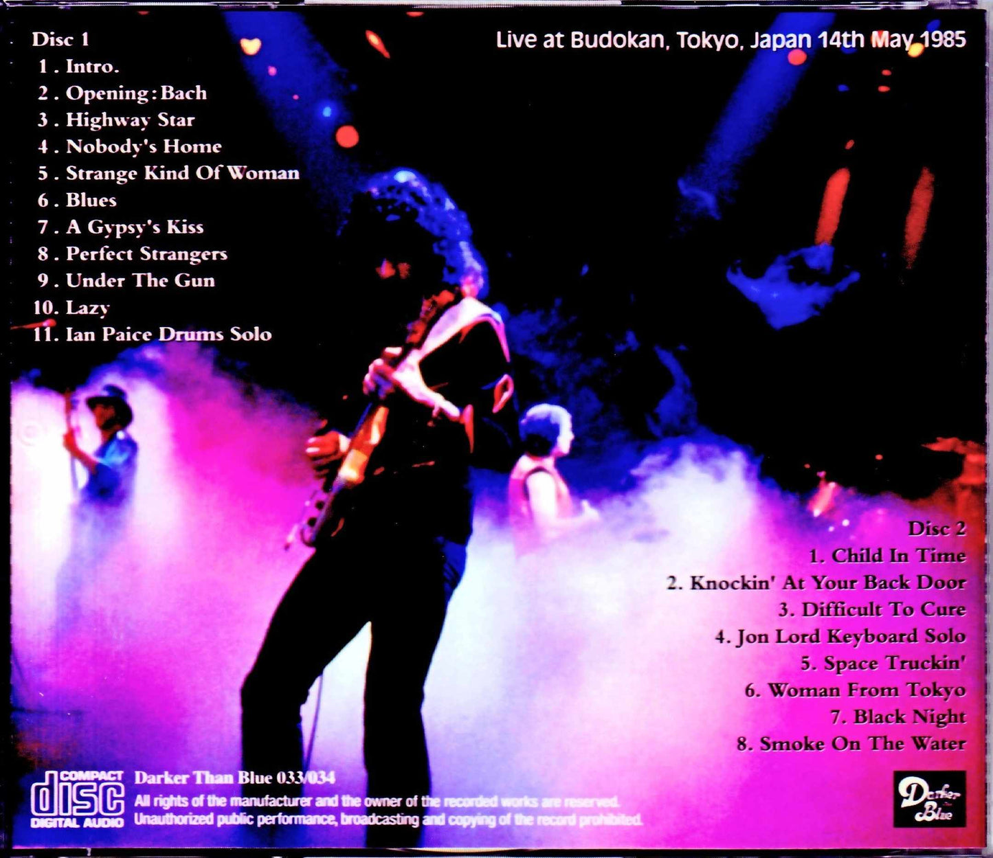 Deep Purple/Tokyo,Japan 5.14.1985