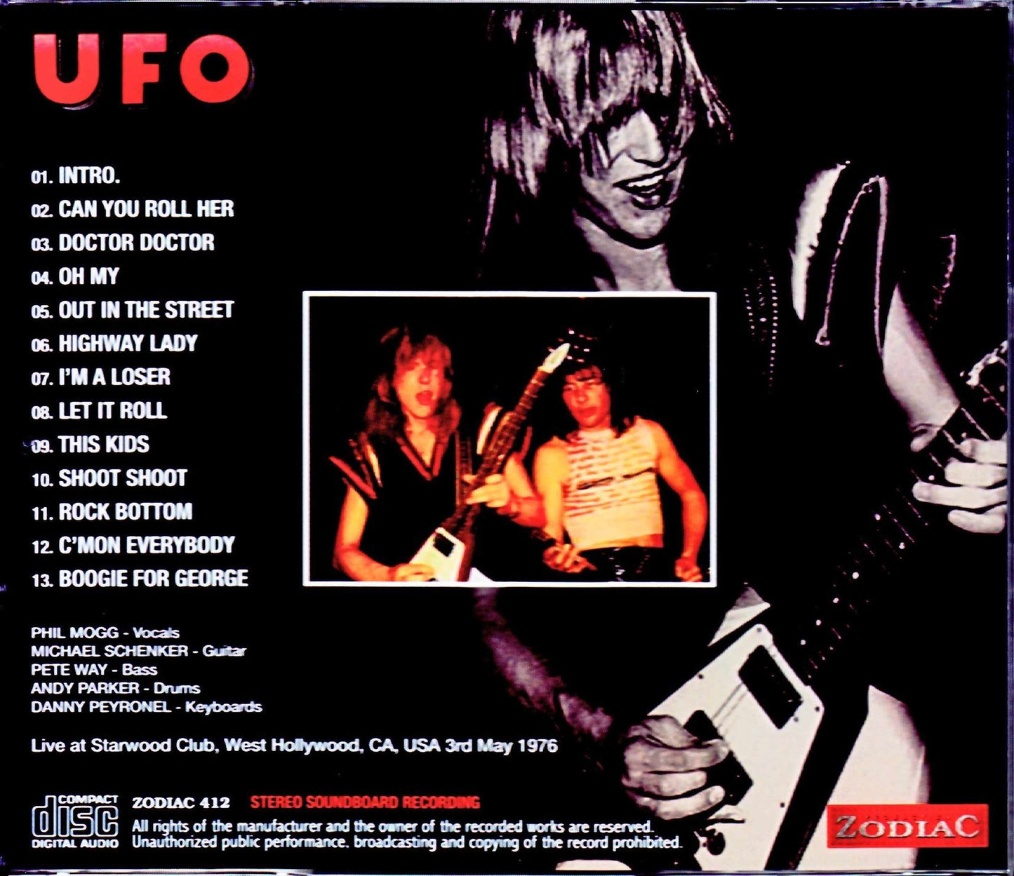 UFO,Michel Schenker/CA,US 1976 Upgrade