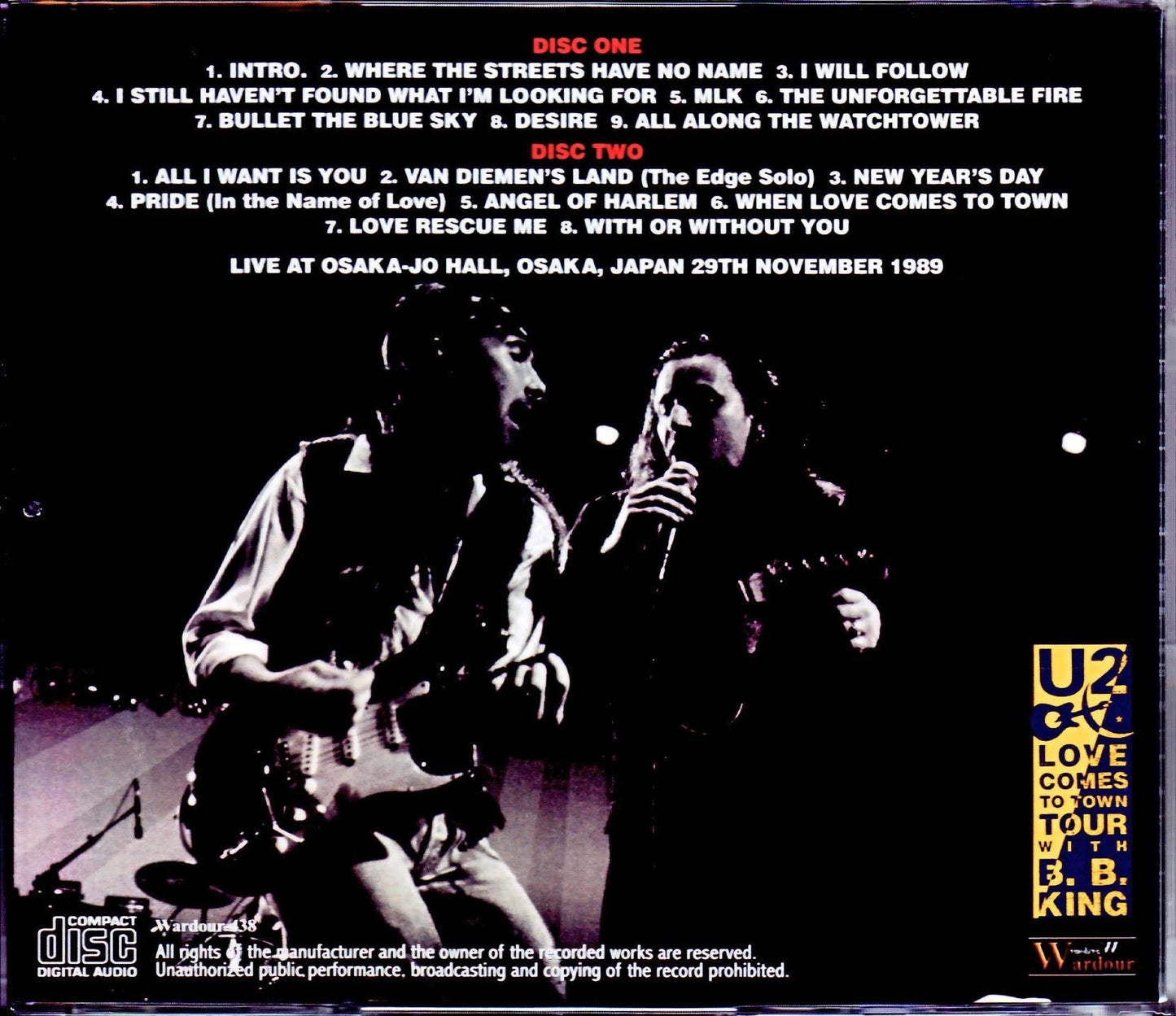 U2/Osaka,Japan 11.29.1989