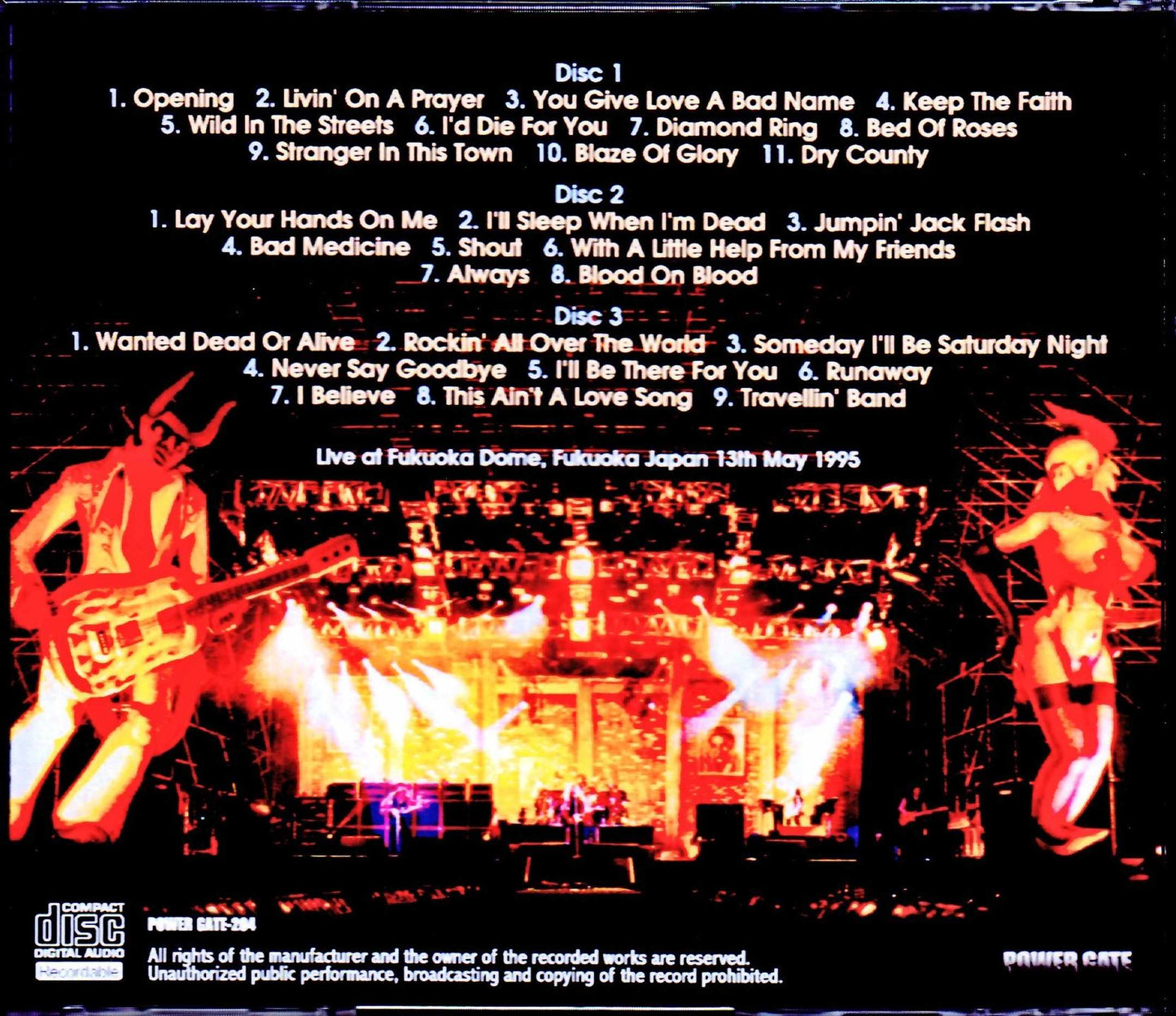 Bon Jovi/Fukuoka,Japan 1995 Complete