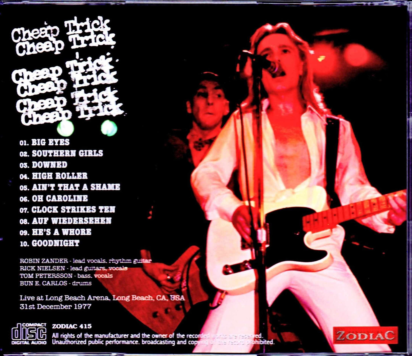 Cheap Trick/CA,USA 1977 Mike Millard Master Tapes