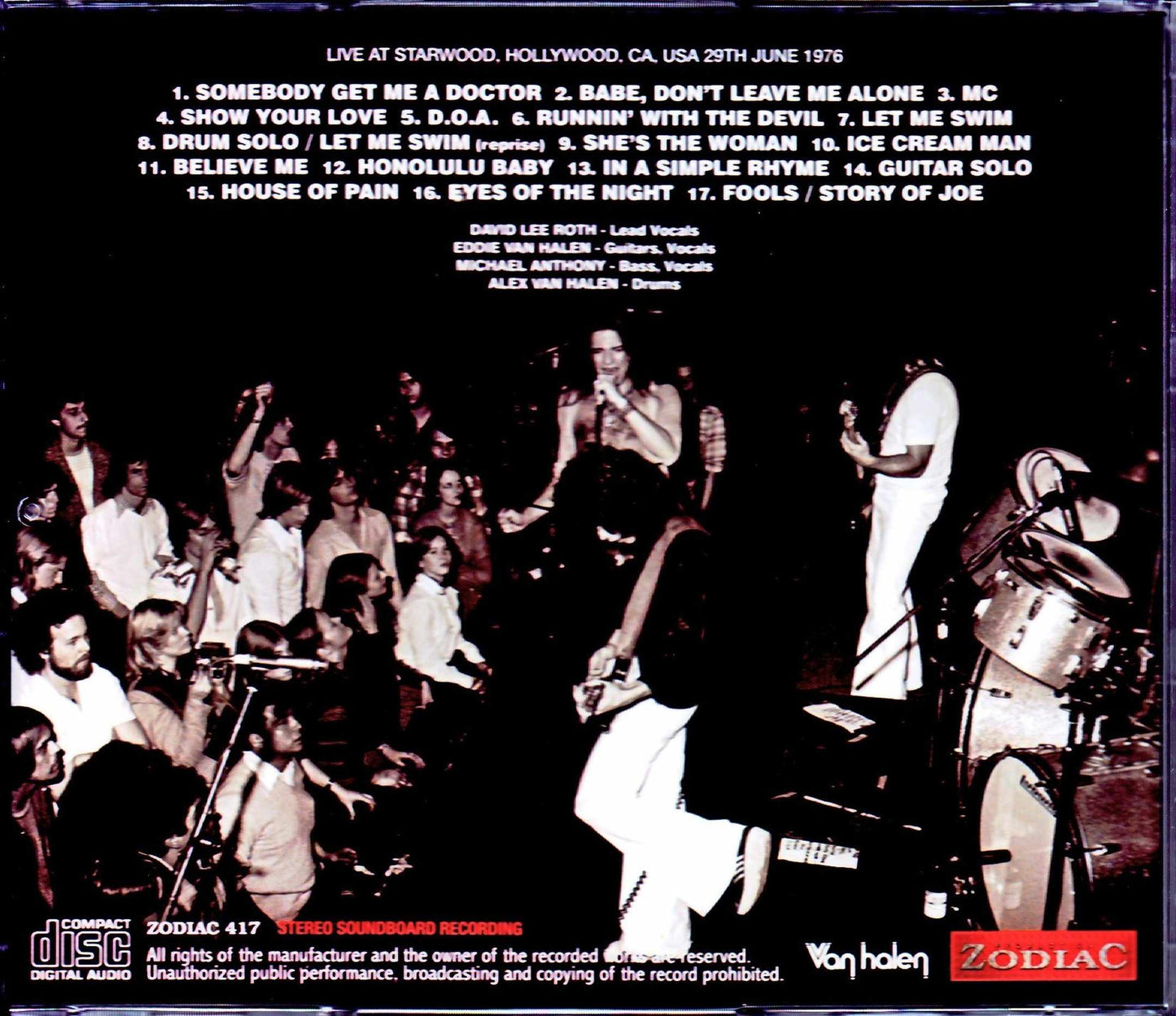 Van Halen/CA,USA 6.29.1976 Upgrade