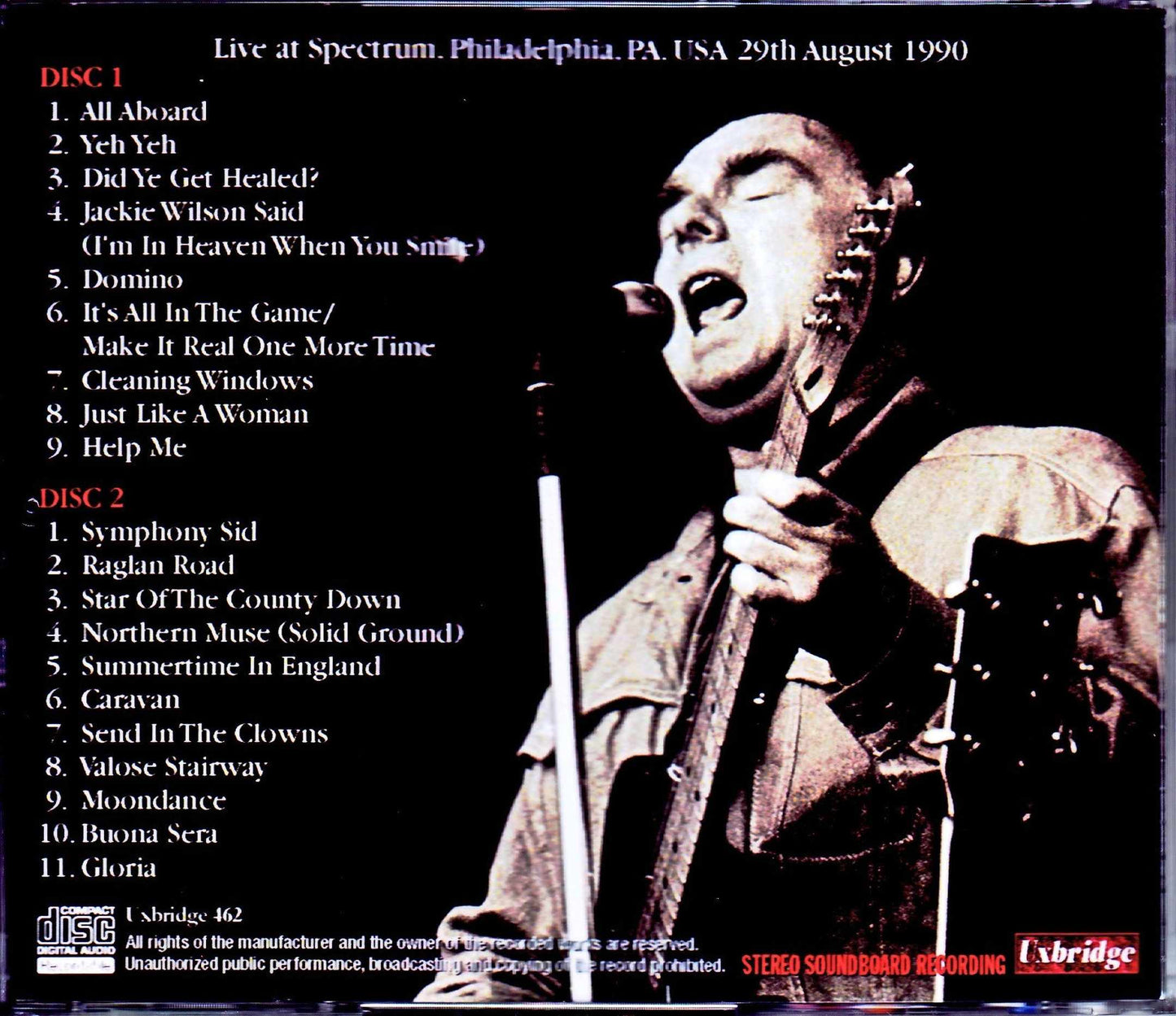 Van Morrison/PA, USA 1990